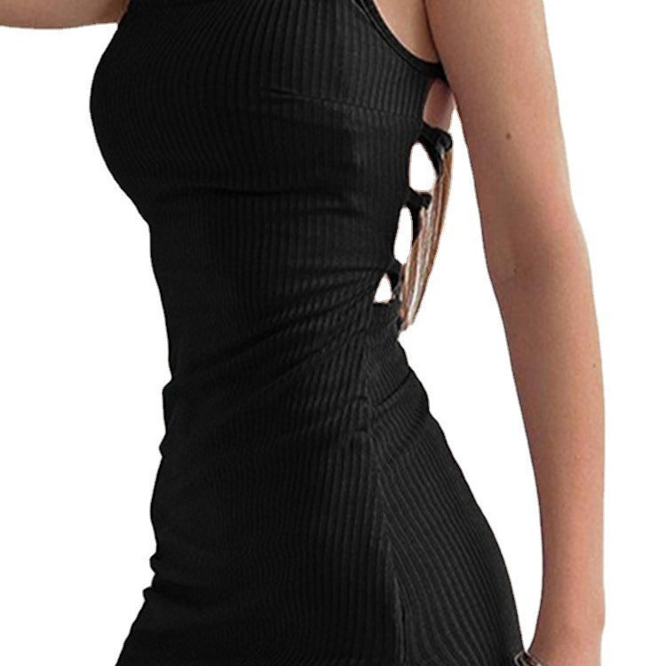 Robe sexy à fente haute, style vacances
