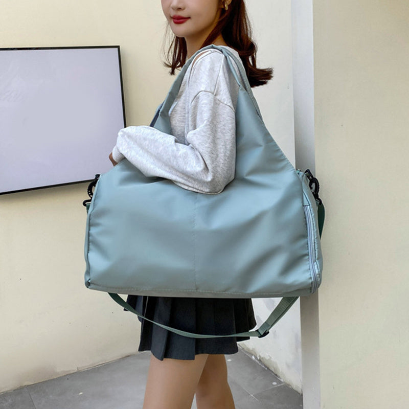 Sac de yoga pour femme, sac de sport, de fitness, séparation sèche et humide, grande capacité de rangement, sacs de voyage, peut contenir des tapis de yoga