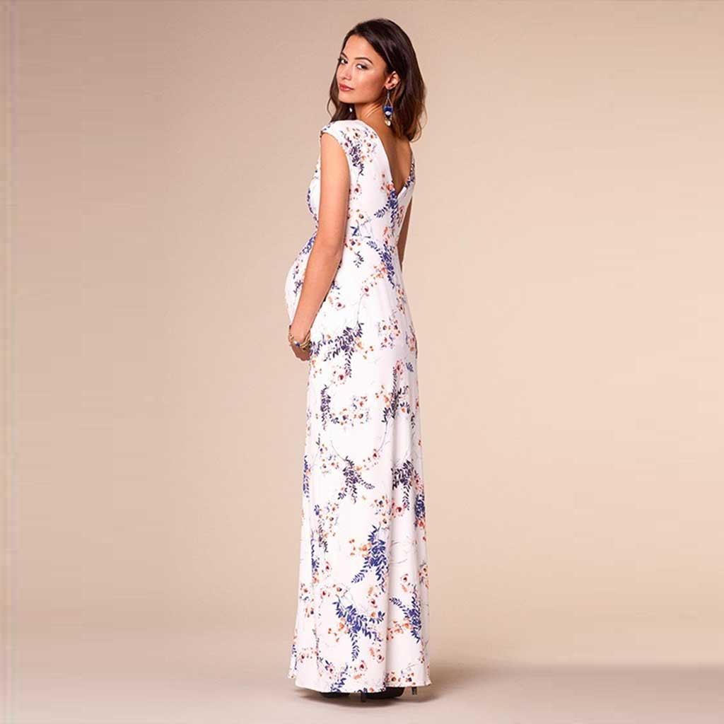 Robe longue avec motif