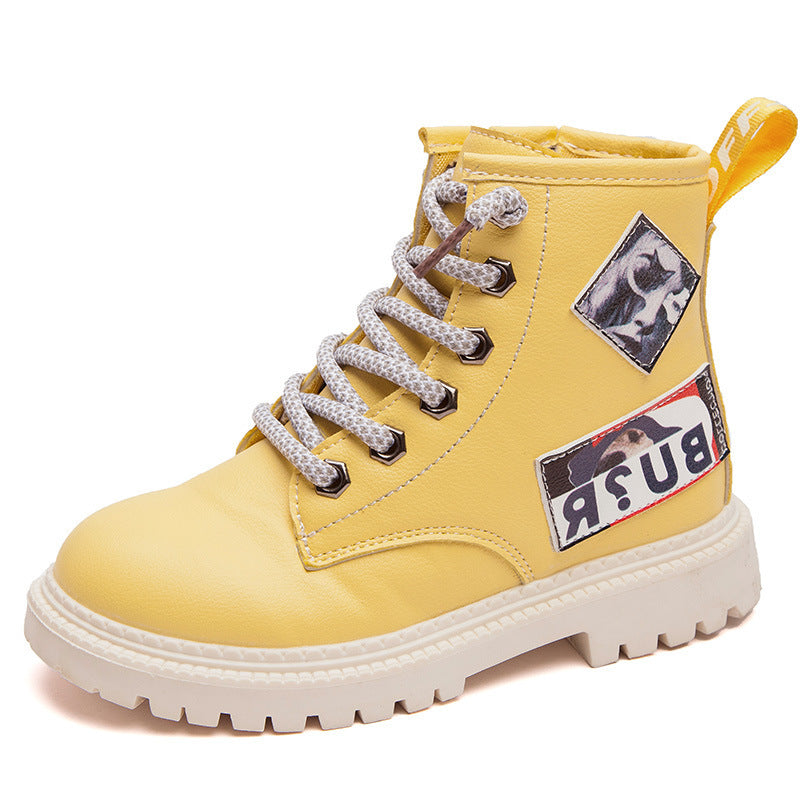 Bottes pour enfants, baskets d'école montantes en coton très stylée pour vos tout petits