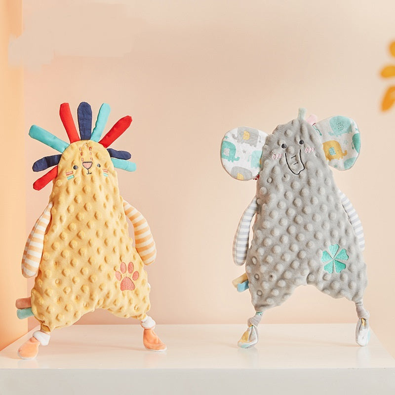 Serviette apaisante pour bébé, anneau de dentition, oreilles de lapin Kawaii, serviette pour le visage du nouveau-né, serviette de confort pour bébé, tout-petit, serviette de câlin, jouets de poupée