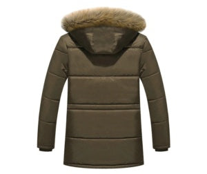 Parka d'hiver à capuche pour homme