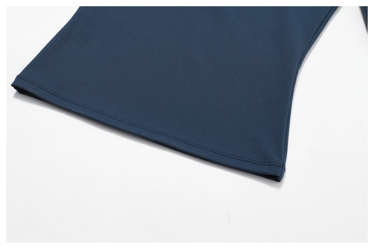 Pull slim à manches longues pour femme, vêtement de sport, de yoga, de fitness et de mode