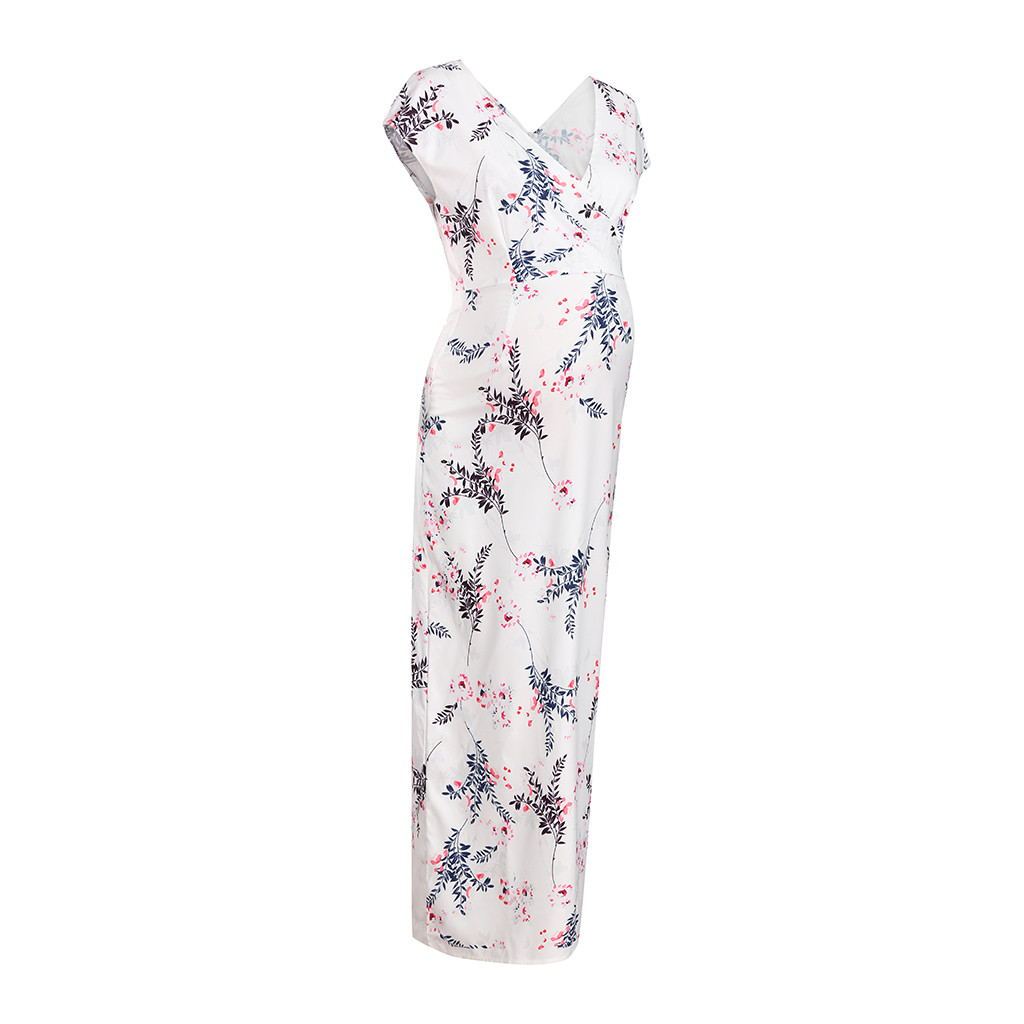 Robe longue avec motif