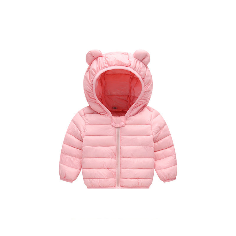 Children's down jacket autumn and winter warm coat light cotton padded coat