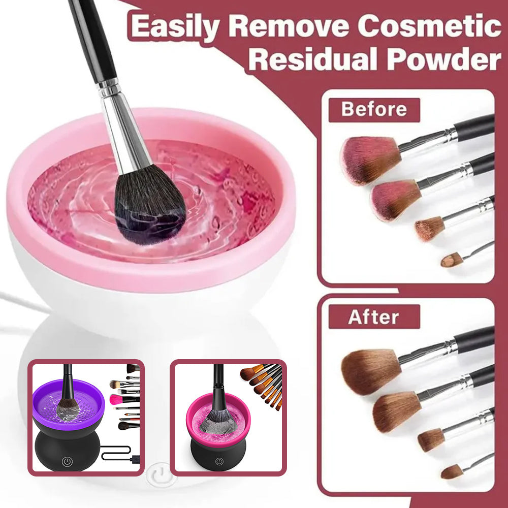 PROMO %Machine de nettoyage de pinceaux de maquillage électrique portable et automatique USB