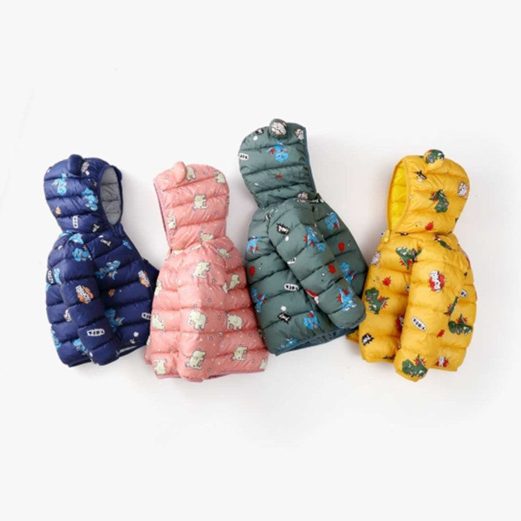 Vêtements pour enfants, veste en coton à motif dinosaure pour enfants