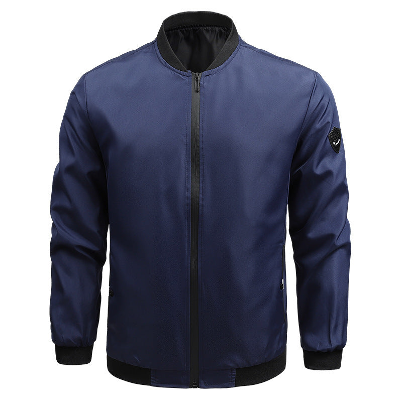 Manteau décontracté de couleur unie pour homme, printemps et automne