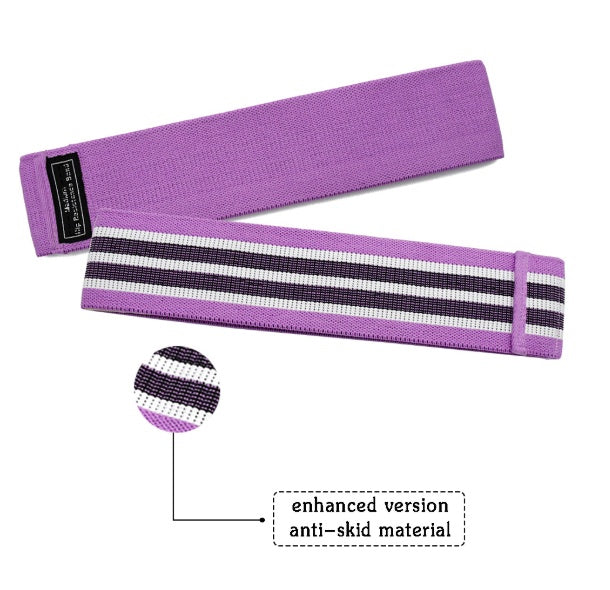 Bandes de résistance en tissu pour entraînements.