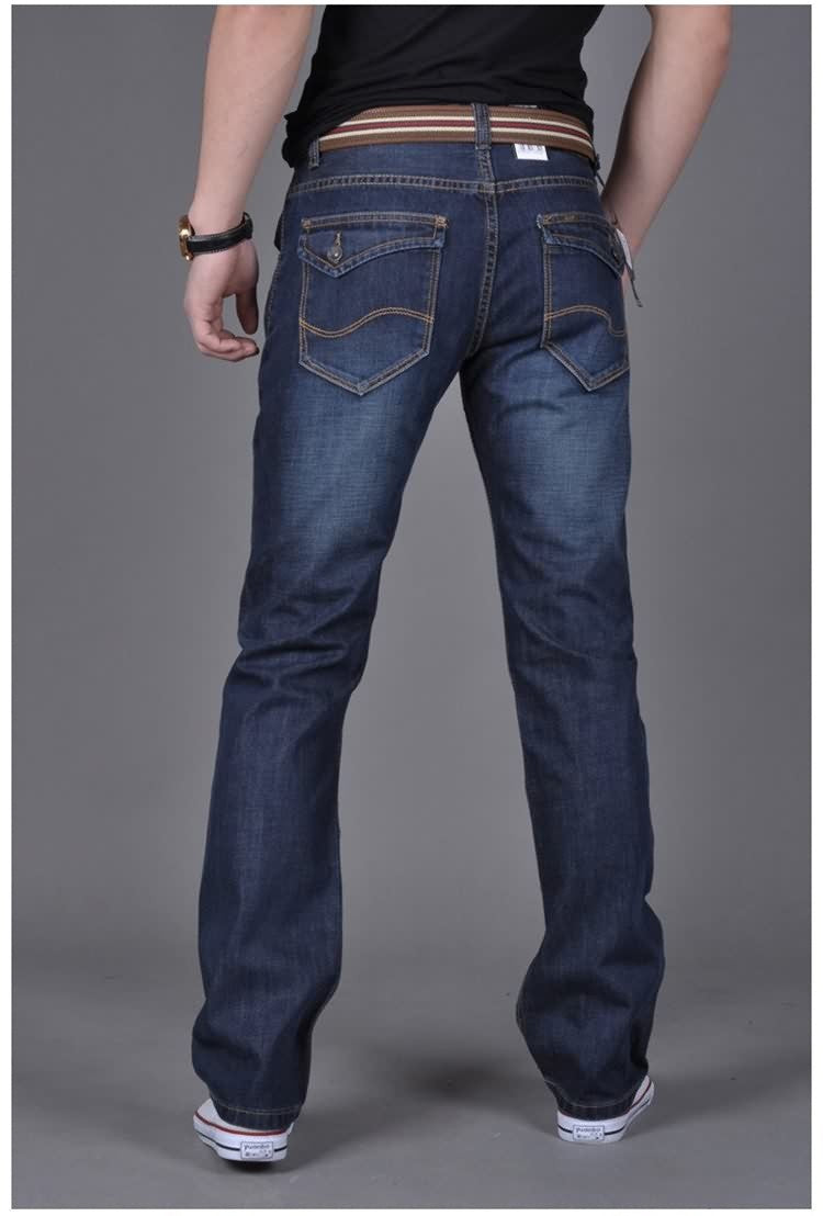 Jean patte droit pour homme