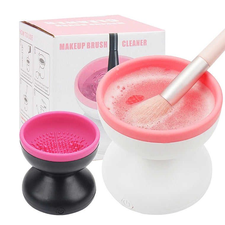 PROMO %Machine de nettoyage de pinceaux de maquillage électrique portable et automatique USB