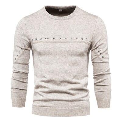 Pull tricoté pour homme, nouveau modèle, avec lettres cousues