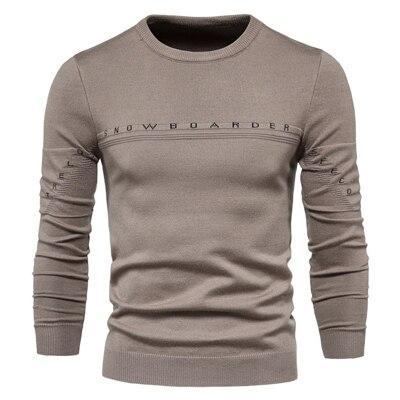 Pull tricoté pour homme, nouveau modèle, avec lettres cousues