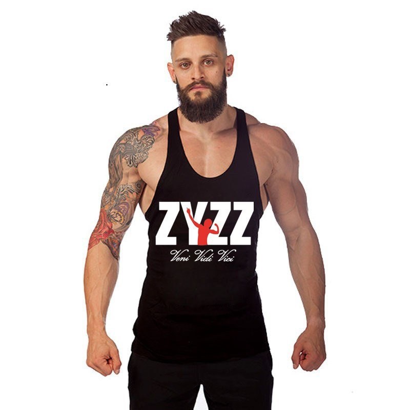 Gilet de musculation en coton pour homme