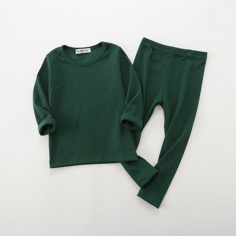 Pyjama épais à manches longues pour enfants, nouvelle collection automne-hiver