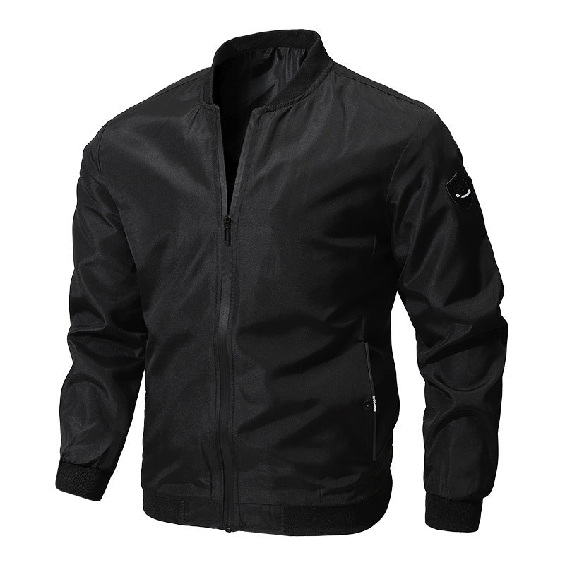 Manteau décontracté de couleur unie pour homme, printemps et automne