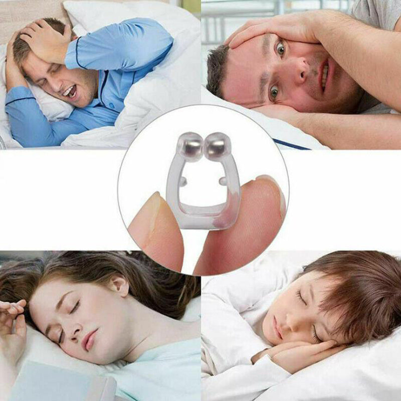 Mini pince-nez magnétique anti-ronflement en silicone