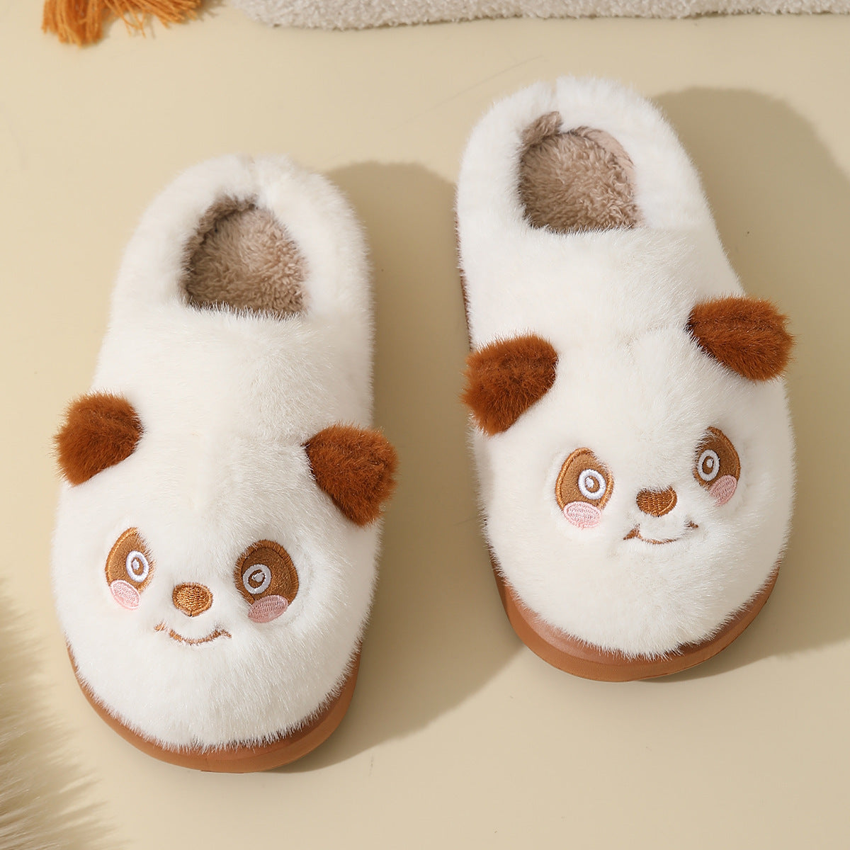 Chaussons en coton à motifs de dessins animés pour l'automne et l'hiver, pour la maison et l'intérieur