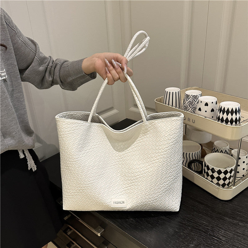 Casual Simple Large Capacity Shoulder Bag Women