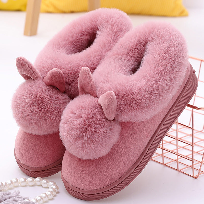 Chaussures à longues oreilles en coton pour hommes et femmes