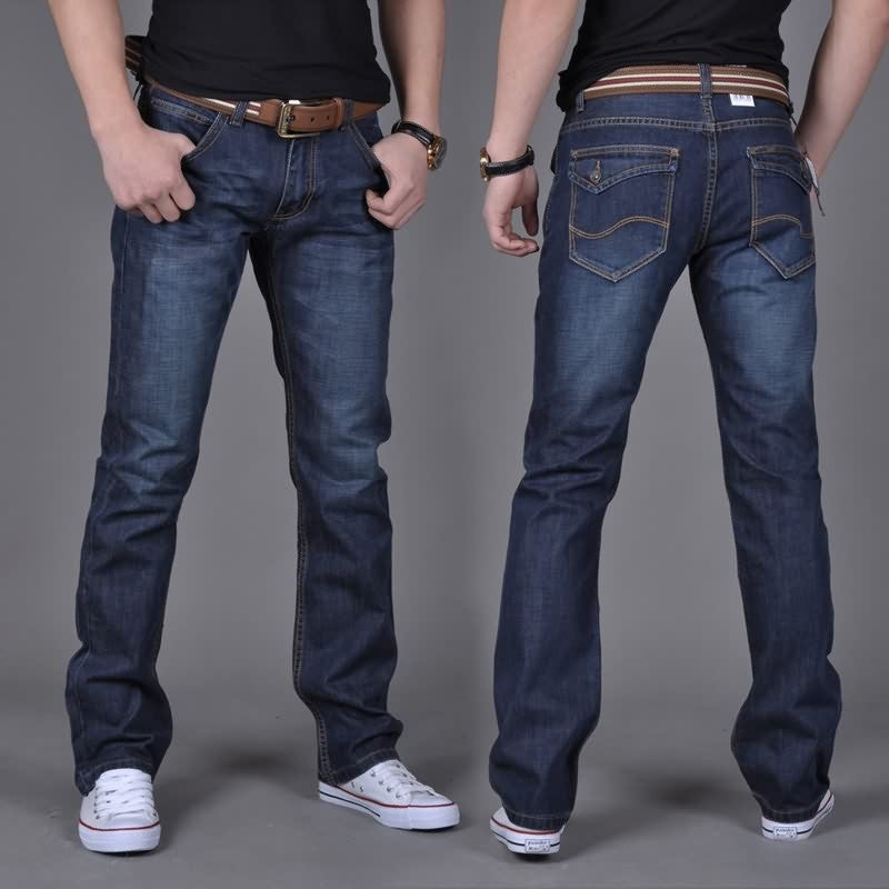 Jean patte droit pour homme