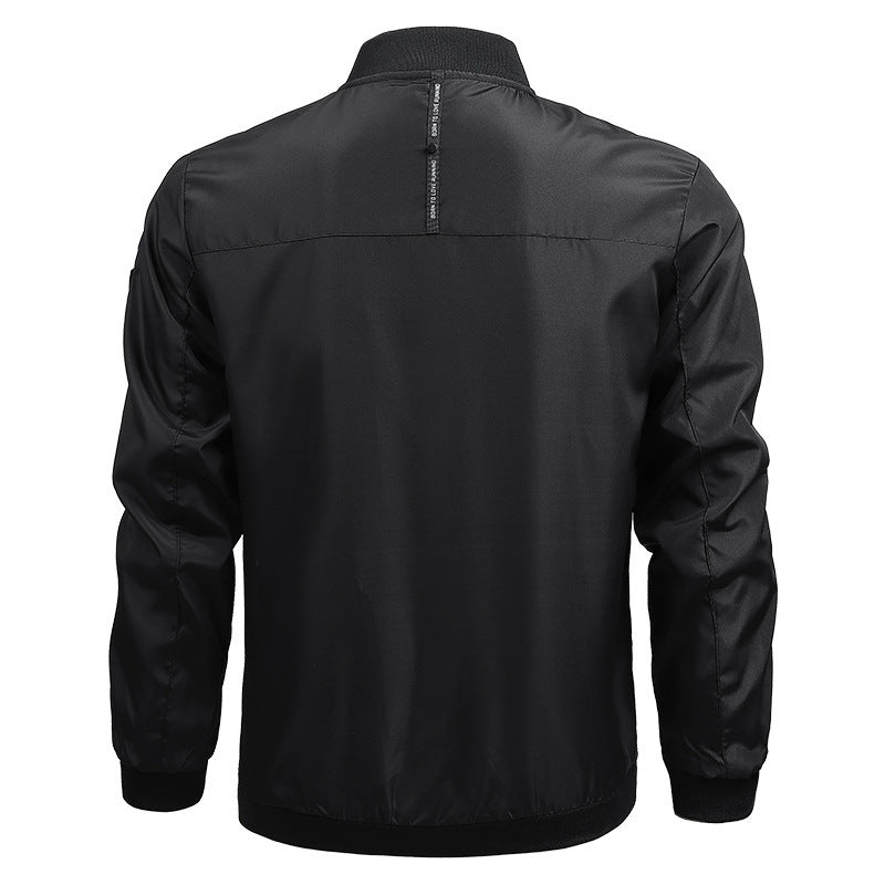 Manteau décontracté de couleur unie pour homme, printemps et automne