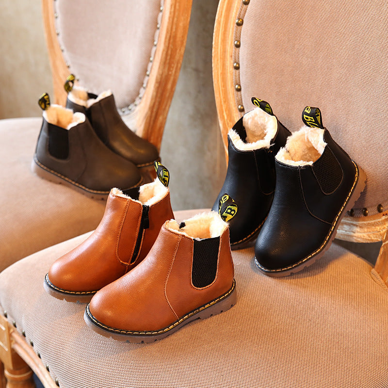 Bottes Doc Martens décontractées pour garçons et filles, chaussures rétro à la mode pour enfants nous avion botte doublé et non doublé.