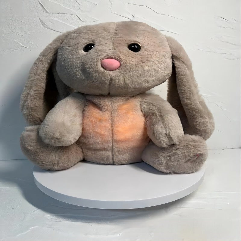 Lapin respirant, jouet apaisant peluche pour soulager l'anxiété et aider vos petits a dormir. Doudou lapin respirant pour nouveau-né et apaiser bébé.