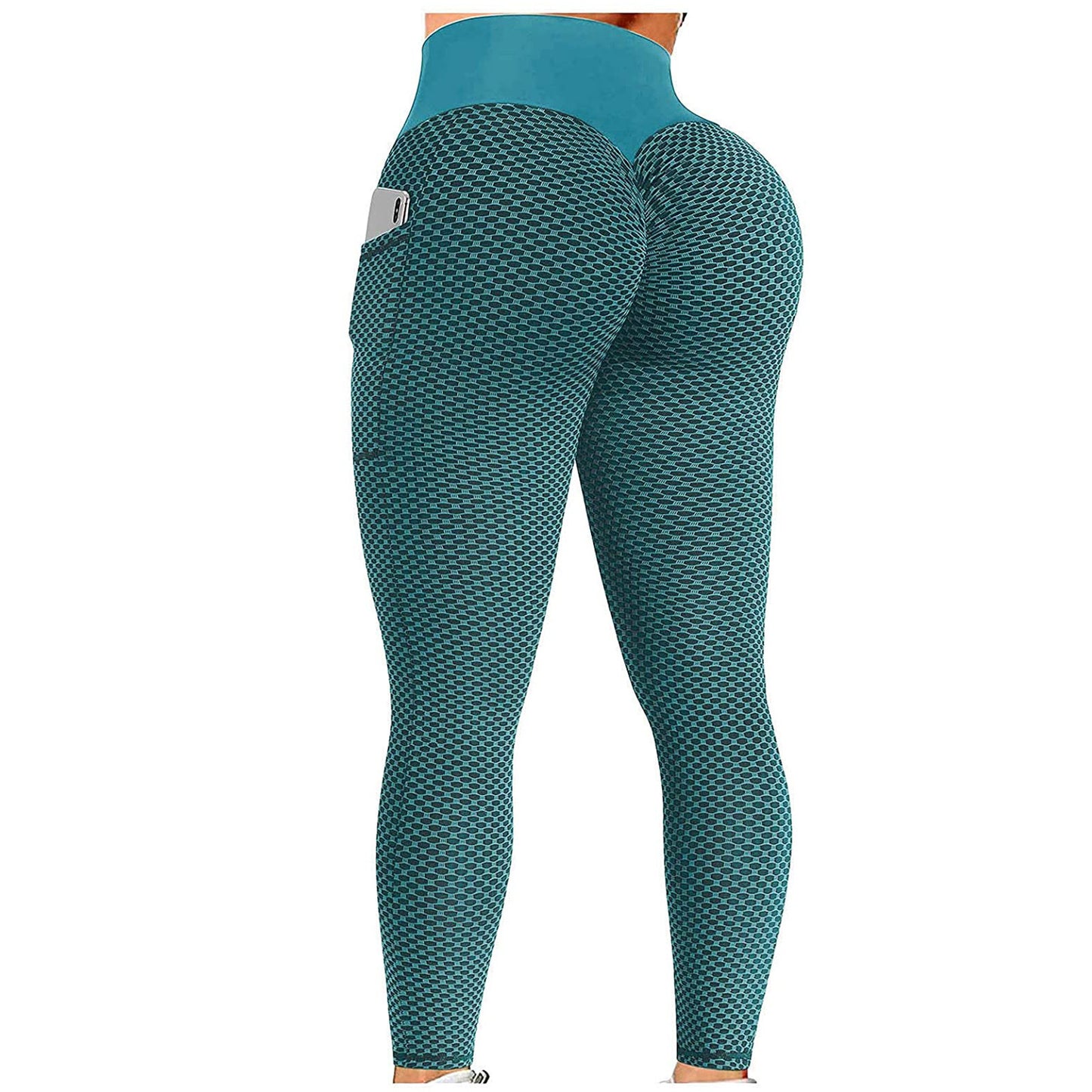 Pantalon de yoga Honeycomb Peach Hip Fitness