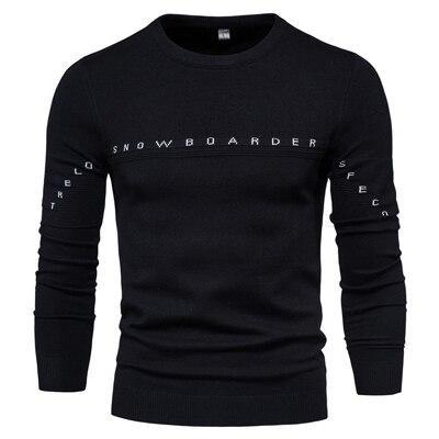 Pull tricoté pour homme, nouveau modèle, avec lettres cousues