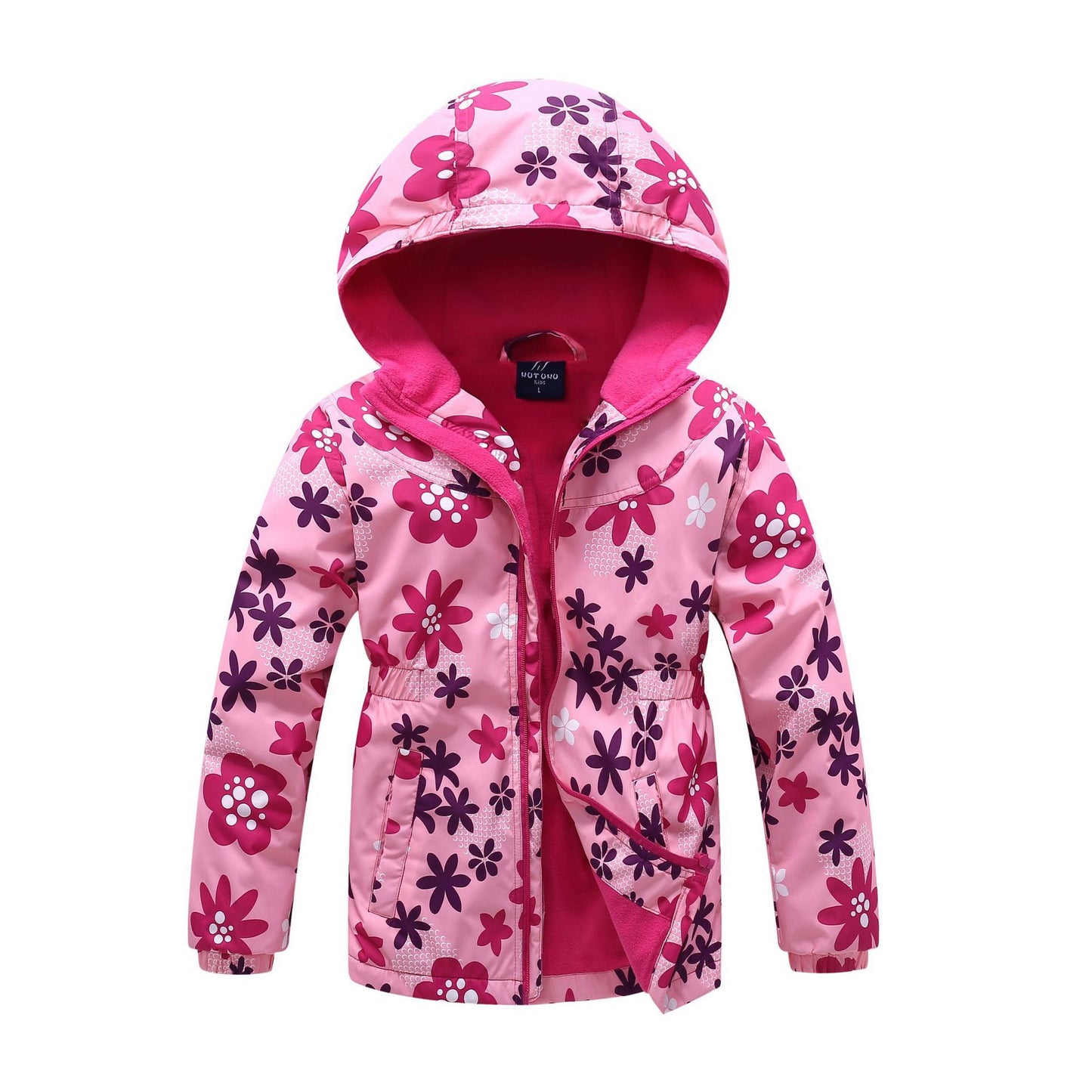 Mid-length Windbreaker Thickened Warmth Jacket Children's Style Jacket