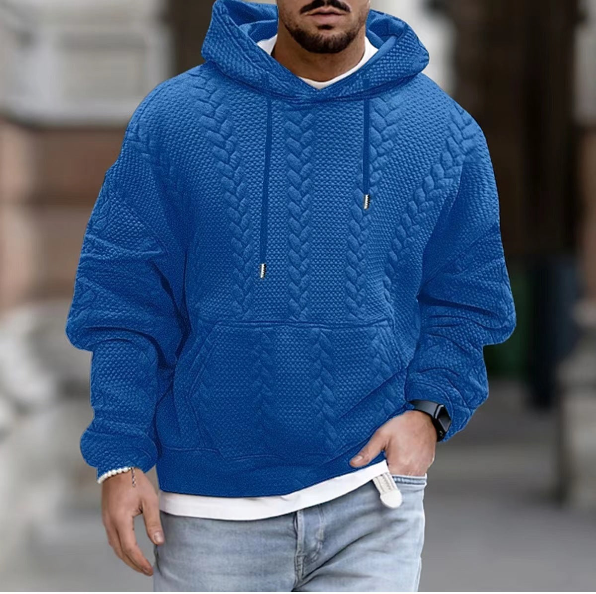 Veste décontractée grande taille pour homme