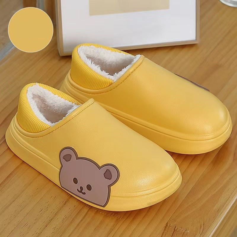 Chaussons d'hiver en peluche pour femme