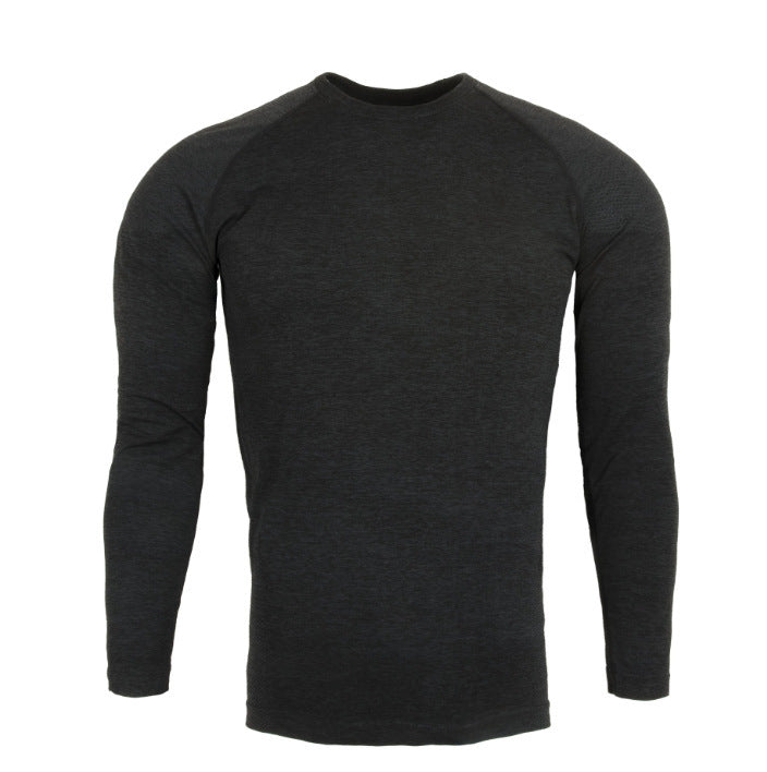 Haut sans coutures à manches longues et fermeture éclair pour entraînement, fitness, extérieur, coupe ajustée
