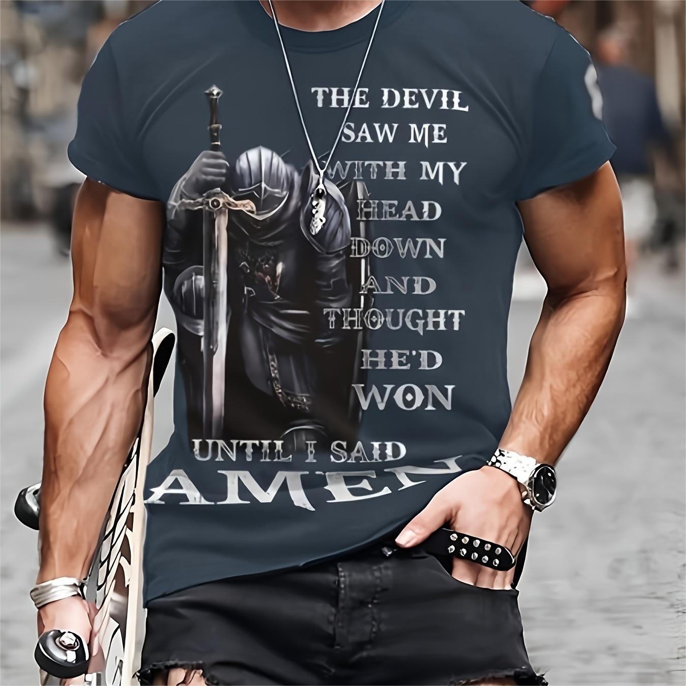 T-shirt d'été décontracté et respirant à manches courtes pour homme, imprimé en 3D