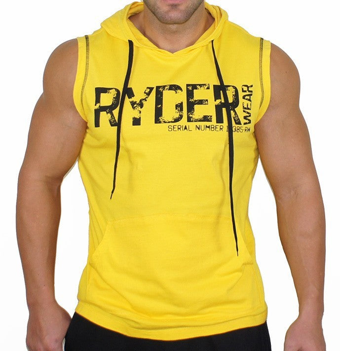 Gilet de sport à capuche pour homme, ample et respirant, sans manches, pour l'été