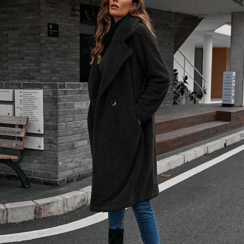 Veste coupe-vent en peluche moyenne à simple boutonnage Temperament Commuter