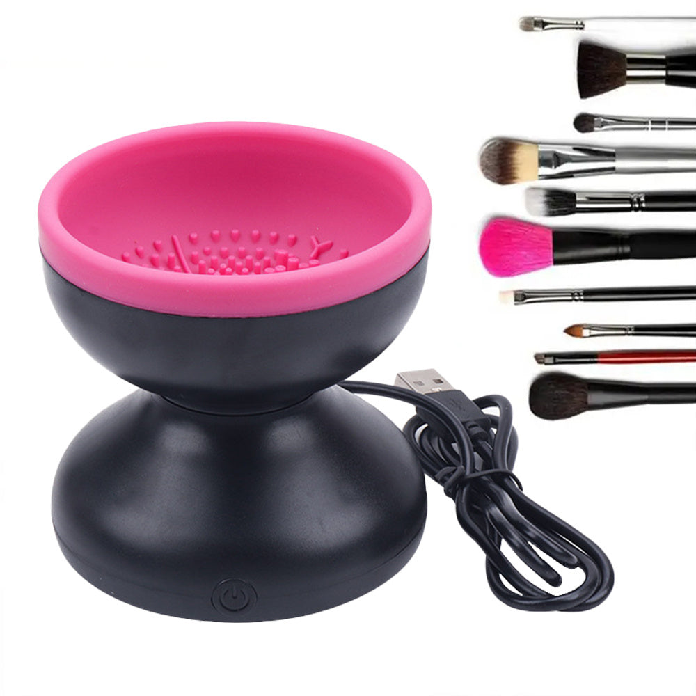 PROMO %Machine de nettoyage de pinceaux de maquillage électrique portable et automatique USB