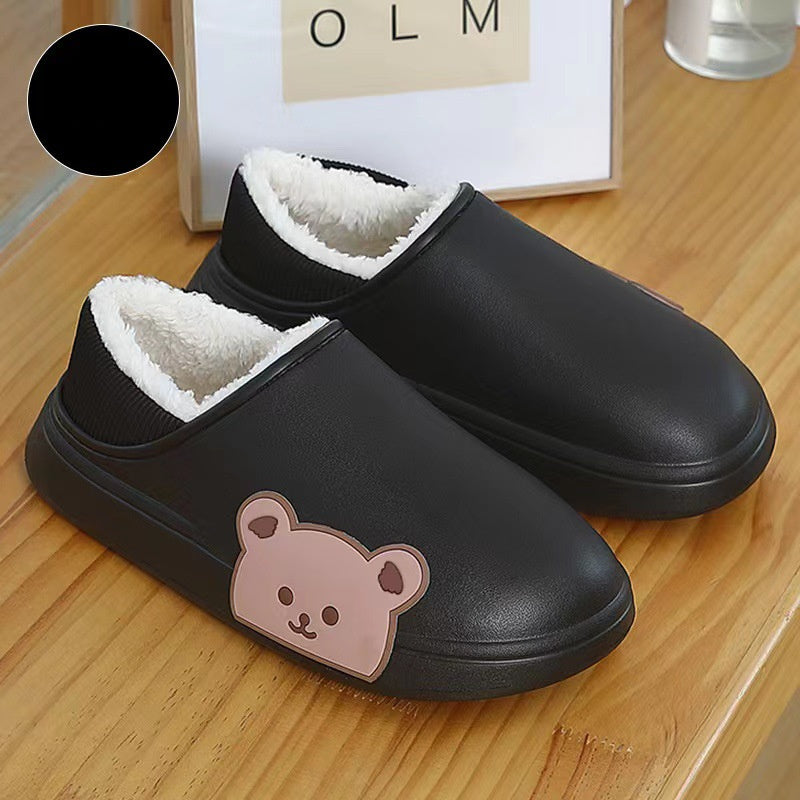 Chaussons d'hiver en peluche pour femme