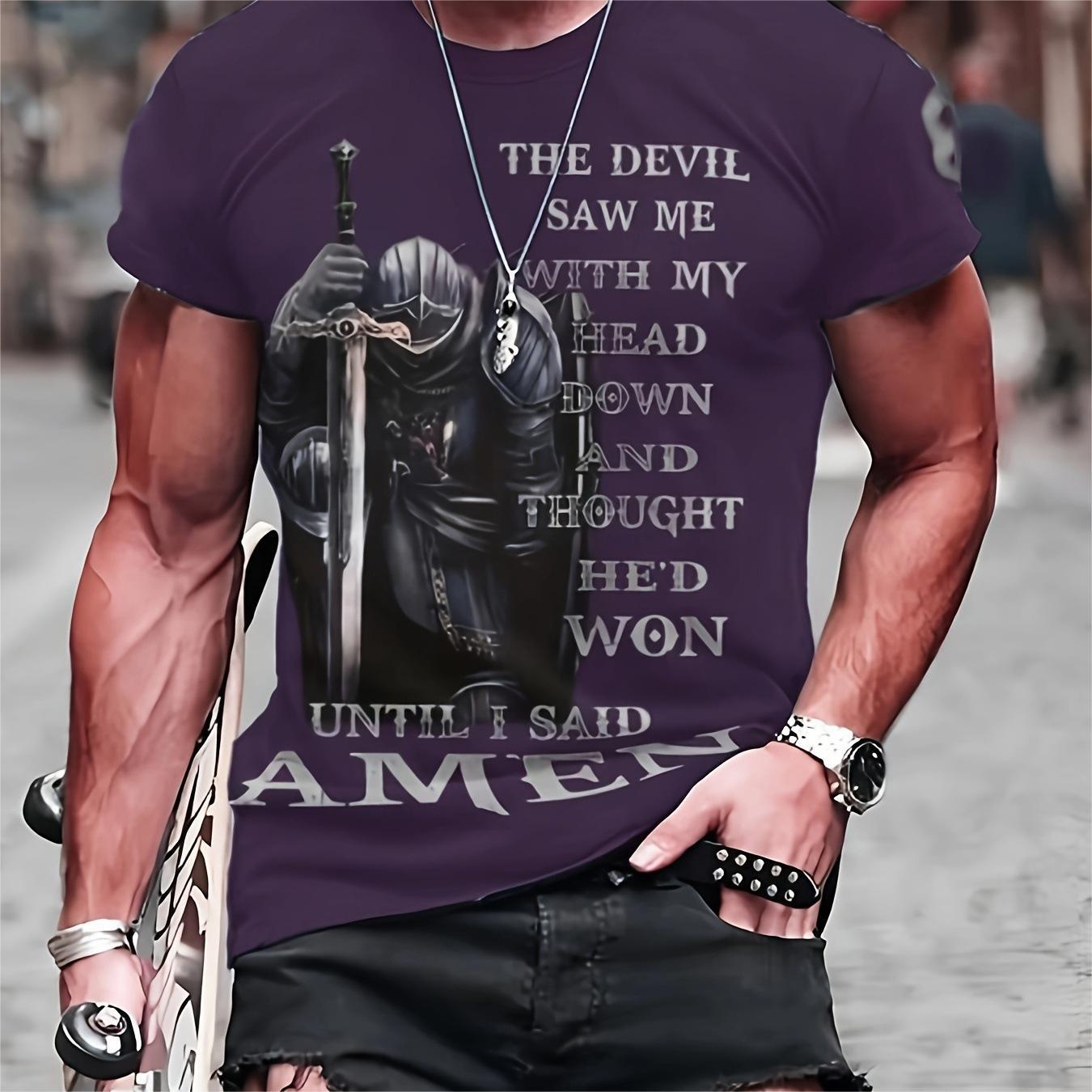 T-shirt d'été décontracté et respirant à manches courtes pour homme, imprimé en 3D