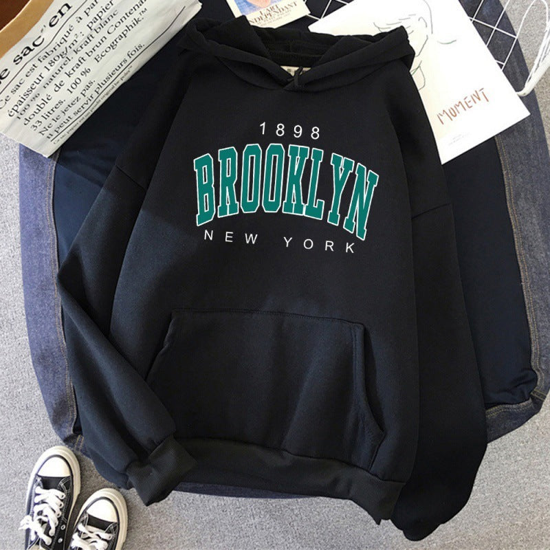 Sweat à capuche imprimé Brooklyn New York 1898