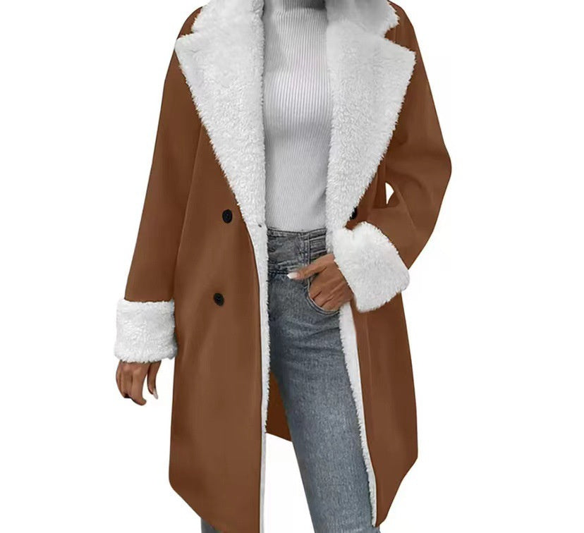 Manteau en laine pour femme très classe cozy et chaud