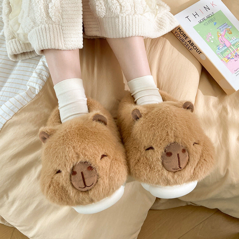 Women's Winter Bag Heel Outer Wear Home Cotton Slippers