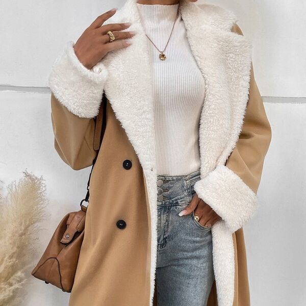Manteau en laine pour femme très classe cozy et chaud
