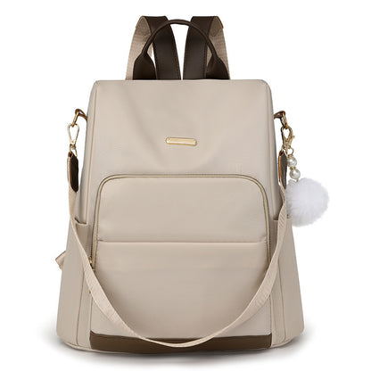 Color Block Large Capacity Oxford Cloth Outdoor Fashion Casual Anti-theft Backpack