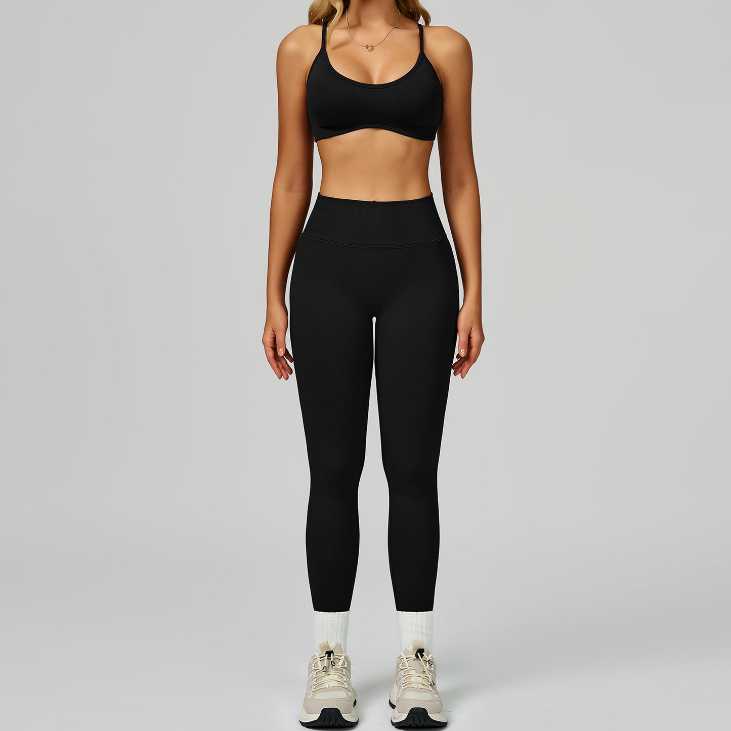 Seamless Yoga Set High-waisted Fitness Workout Outfit