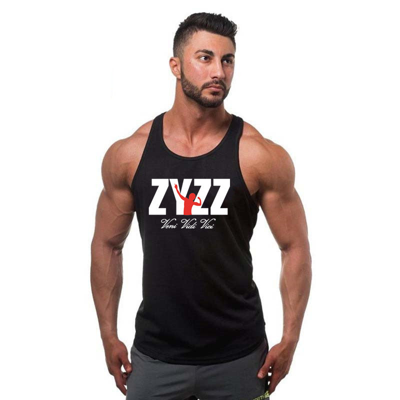 Gilet de musculation en coton pour homme