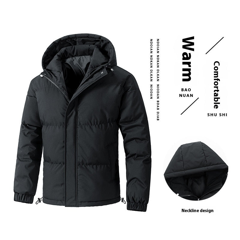 Veste d'hiver ample à capuche en coton rembourré, manteau épais pour homme stylée mode pour vous
