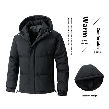 Veste d'hiver ample à capuche en coton rembourré, manteau épais pour homme stylée mode pour vous