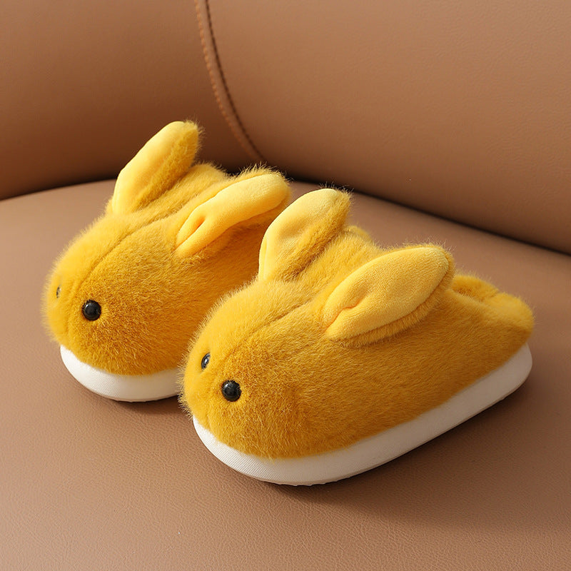 petite pantoufle lapin très chaud et confortable pour enfants